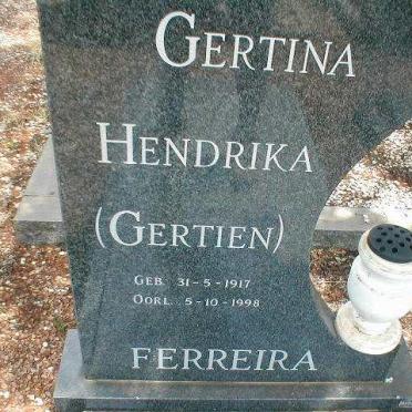 FERREIRA Gertina Hendrika 1917-1998