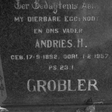 GROBLER Andries H. 1882-1957