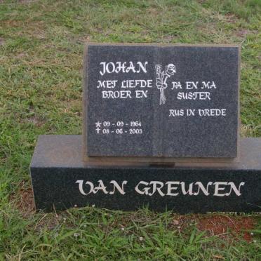 GREUNEN Johan, van 1964-2003
