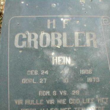 GROBLER H.F. 1906-1973