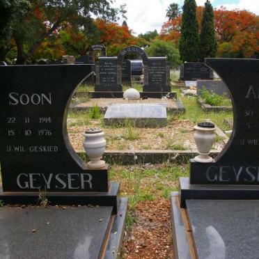 GEYSER Soon 1914-1976 &amp; Anito 1914-1997