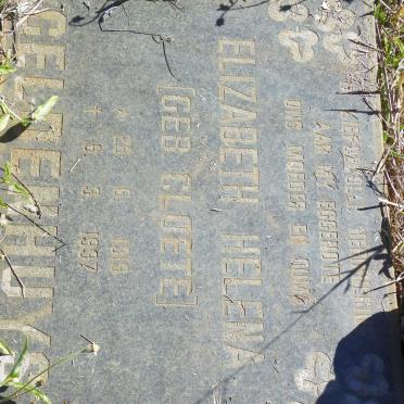 GELDENHUYS Elizabeth Helena nee CLOETE 1919-1997