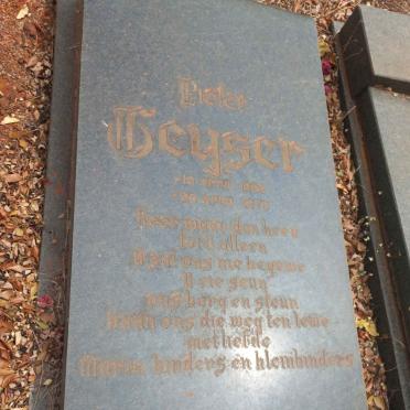 GEYSER Pieter 1920-1978