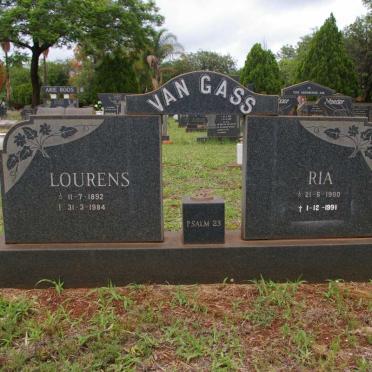 GASS Lourens, van 1892-1984 &amp; Ria 1900-1991