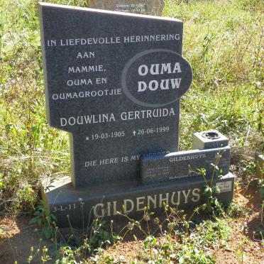 GILDENHUYS Douwlina Gertruida 1905-1999