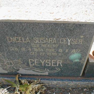 GEYSER Pieter Johannes Lodewicus 1885-1959 &amp; Engela Susara RIEKERT 1894-1977 