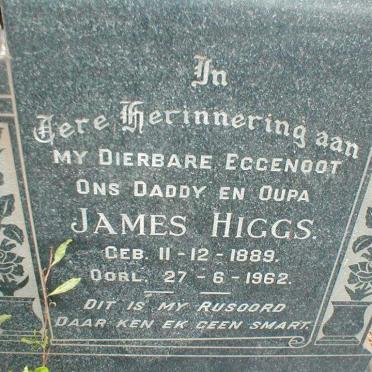 HIGGS James 1889-1962