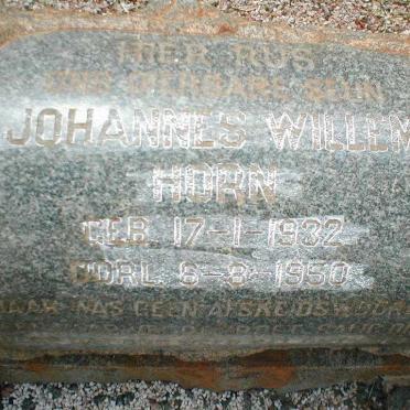 HORN Johannes Willem 1932-1950