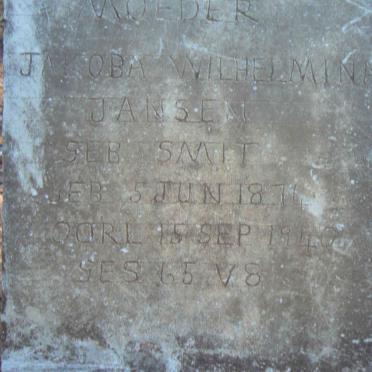 JANSEN Jacoba Wilhelmina nee SMIT 1874-1940