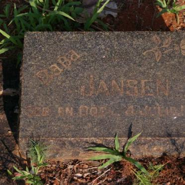 JANSEN Baba 194?-194?