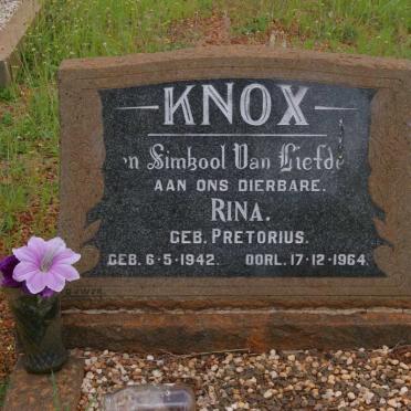 KNOX Rina nee PRETORIUS 1942-1964