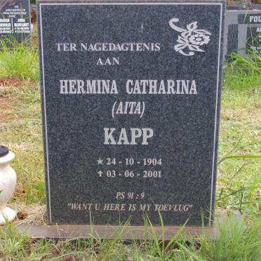 KAPP Hermina Catharina 1904-2001