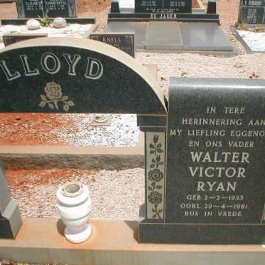 LLOYD Walter Victor Ryan 1933-1981