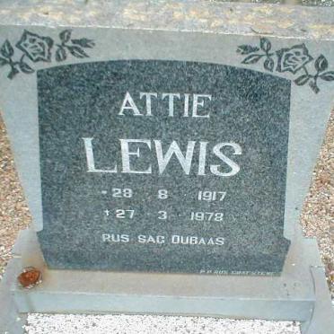 LEWIS Attie 1917-1978