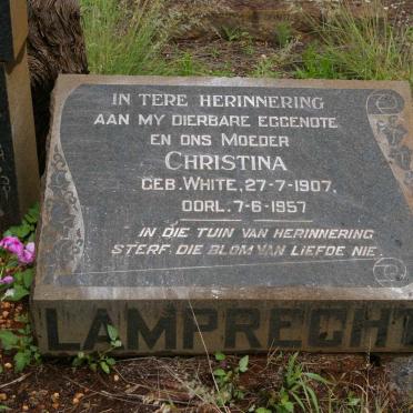 LAMPRECHT Christina nee WHITE 1907-1957