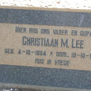 LEE Christiaan M. 1884-1964
