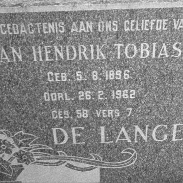 LANGE Jan Hendrik Tobias, de 1896-1962 &amp; Hester Helena VAN HEERDEN 1904-1962 