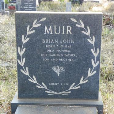 MUIR Brian John 1949-1980