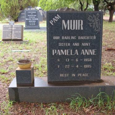 MUIR Pamela Anne 1958-1985