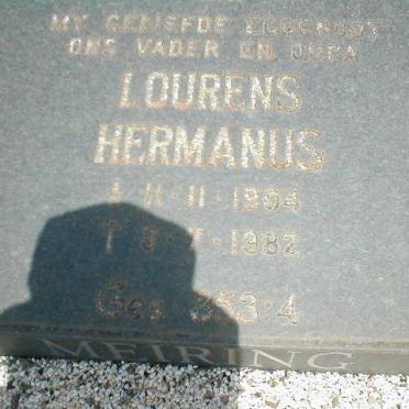 MEIRING Lourens Hermanus 1904-1982