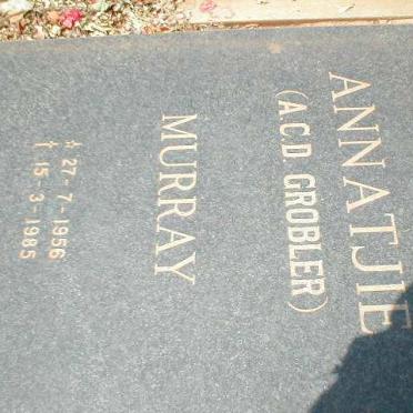 MURRAY A.C.D. geb. GROBLER 1956-1985