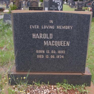 MACQUEEN Harold 1893-1974