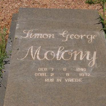 MOLONY Simon George 1890-1972