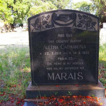 MARAIS Aletha Catharina 1919-1935