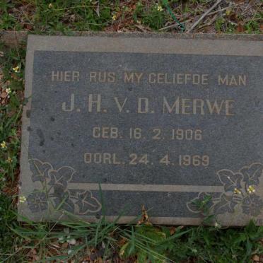 MERWE J.H., v.d. 1906-1969