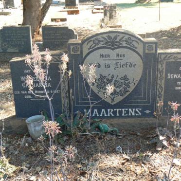 MAARTENS Dewald Joshua 1870-1960 &amp; Wilhelmina Catharina VAN DER MERWE 1887-1965