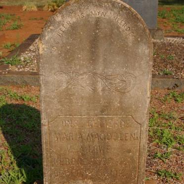 MERWE Maria Magdelena, v.d. 191?-19??