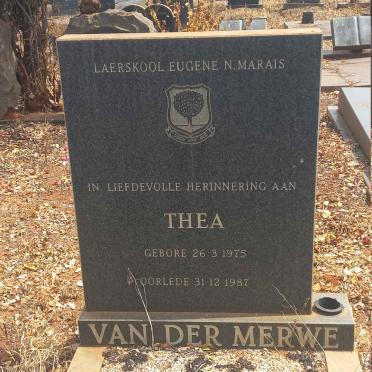 MERWE Thea, van der 1975-1987