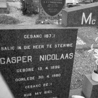 MC DONALD Casper Nicolaas 1896-1980 &amp; Elsie Magdalena BARNARD 1897-1954