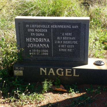 NAGEL Hendrina Johanna 1926-1999