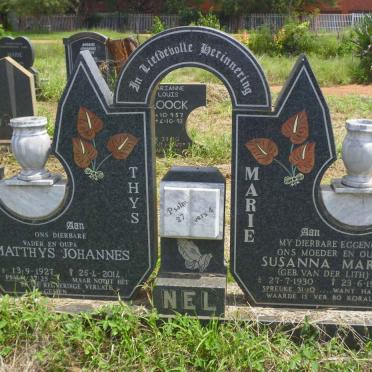NEL Matthys Johannes 1927-2014 &amp; Susanna Maria VAN DER LITH 1930-1992