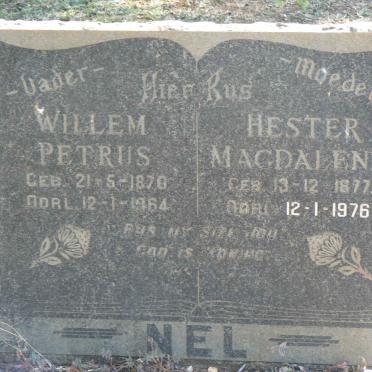 NEL Willem Petrus 1870-1964 &amp; Hester Magdalena 1877-1976