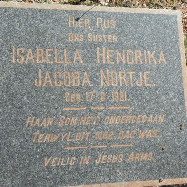 NORTJE Isabella Hendrika Jacoba 1921-