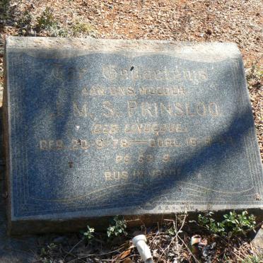 PRINSLOO M.S. nee LINDEQUE 1878-19?3
