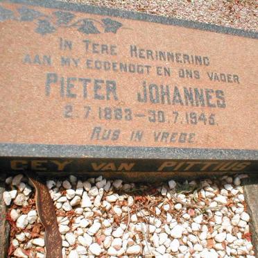 PITTIUS Pieter Johannes, Gey van 1883-1945