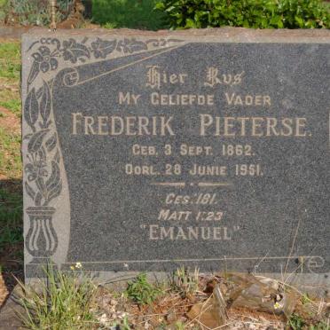 PIETERSE Frederik 1862-1951