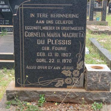 PLESSIS Cornelia Maria Magrieta, du nee FOURIE 1907-1970