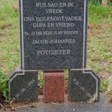 POTGIETER Jacob Johannes 1924-1984