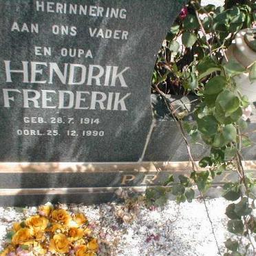 PRINSLOO Hendrik Frederik 1914-1990
