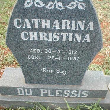 PLESSIS Catharina Christina, du  1912-1982