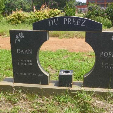 PREEZ Daan, du 1918-1986 &amp; Poppie 1916-2016