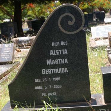 PLESSIS Barend Petrus Pretorius, du 1907-1972 &amp; Aletta Martha Gertruida 1909-2006
