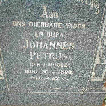 PREEZ Johannes Petrus, du 1882-1966