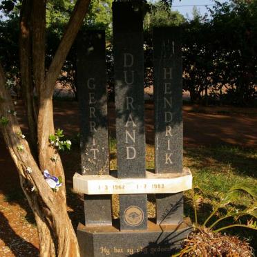 RAND Gerrit Hendrik, du 1962-1983