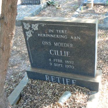 RETIEF Cillie 1892-1970