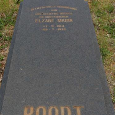 ROODT Elzabe Maria 1914-1978